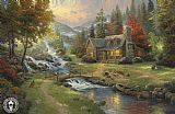 Mountain Paradise by Thomas Kinkade